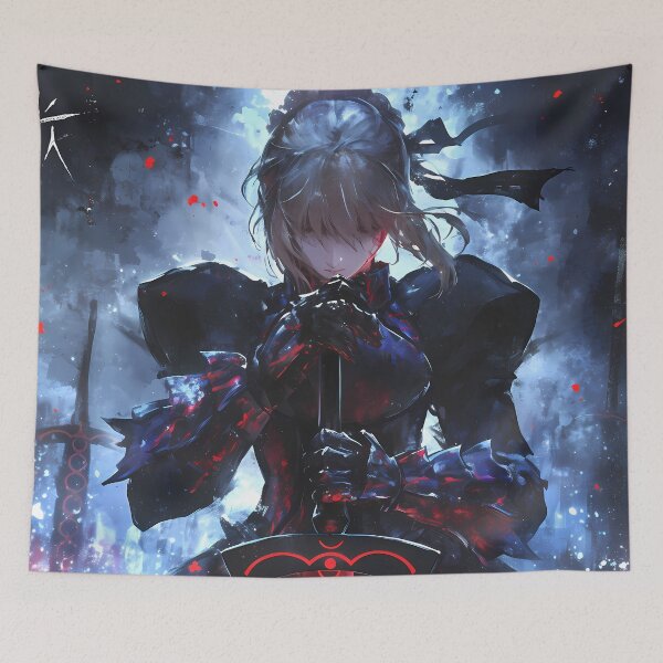 Item preview, Saber Alter Fate Stay Night Dark Knight Waifu With Gothic Shadow Mood designed and sold by Spraykart.