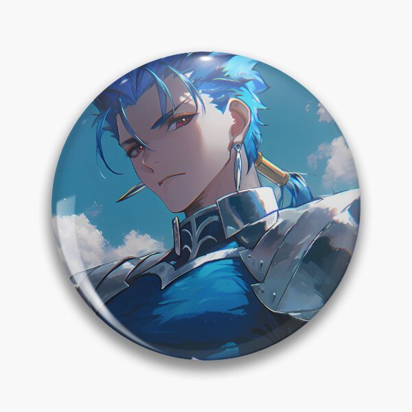 Item preview, Lancer Fate Stay Night Blue Armored Hero Under Cloudy Sky designed and sold by Spraykart.
