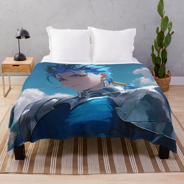 Item preview, Lancer Fate Stay Night Blue Armored Hero Under Cloudy Sky designed and sold by Spraykart.