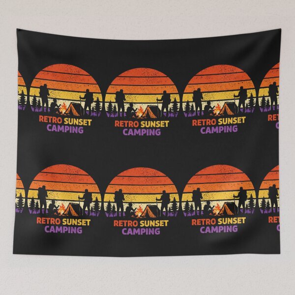 Item preview, retro sunset camping designed and sold by Lucasbastie1215.