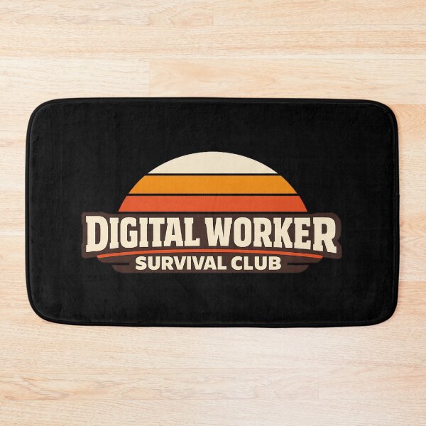 Item preview, Digital Worker Survival Club Retro Sunset Shirt – Remote Work Tech Humor Tee designed and sold by DavmaxDesign.