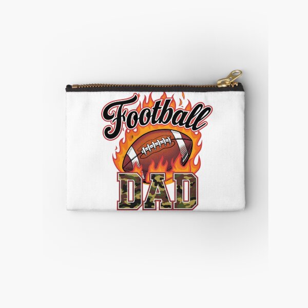 Item preview, Football Dad – Flaming Football + Camouflage Lettering Design designed and sold by Frollein S Berlin.