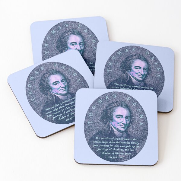 Item preview, Thomas Paine quote: This sacrifice of common sense is the certain badge which distinguishes slavery from freedom; designed and sold by artbleed.