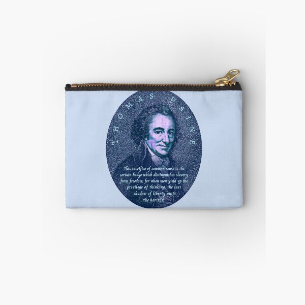 Item preview, Thomas Paine quote: This sacrifice of common sense is the certain badge which distinguishes slavery from freedom; designed and sold by artbleed.