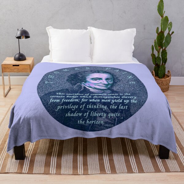 Item preview, Thomas Paine quote: This sacrifice of common sense is the certain badge which distinguishes slavery from freedom; designed and sold by artbleed.