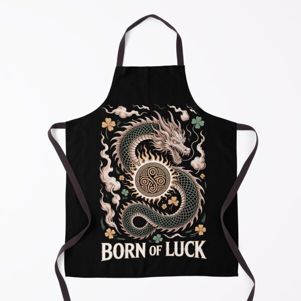 Item preview, Born Of Luck – Celtic Triskelion Dragon Shamrock Flame St. Patrick's Day designed and sold by DarylWelsh2024.