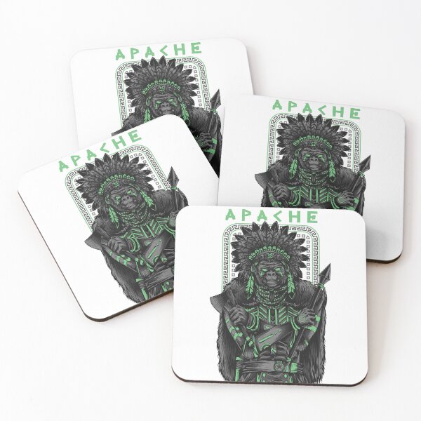 Item preview, Apache design, Planet of the Apes warrior, street art designed and sold by LeedsArtStudio.