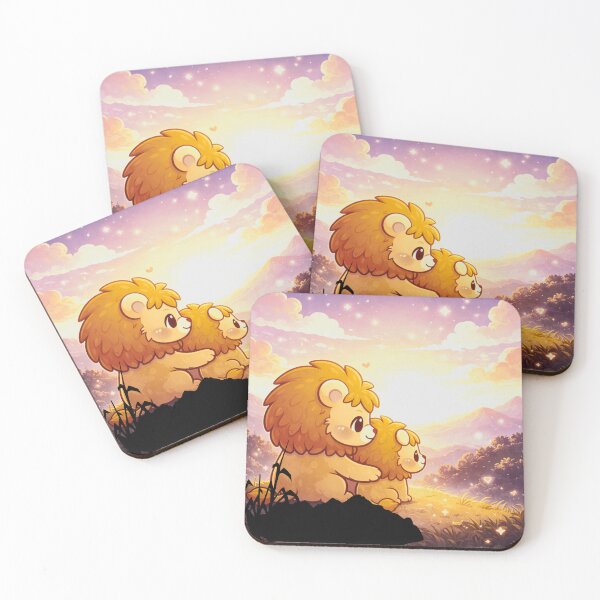 Item preview, Sunset Majesty - Kawaii Lion Family. designed and sold by Lylysun.