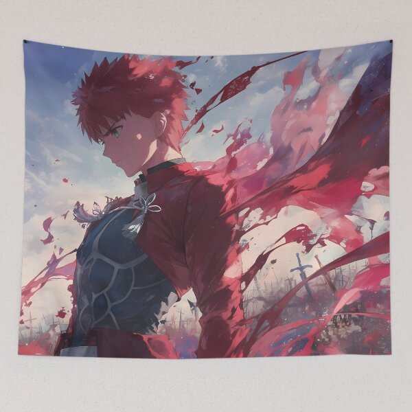 Item preview, Shirou Emiya Fate Stay Night Determined Hero In Crimson Aura designed and sold by Spraykart.