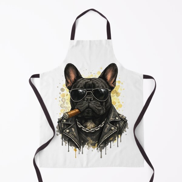 Item preview, Badass French Bulldog T-Shirt – Cool Gangster Dog with Cigar designed and sold by shallia.