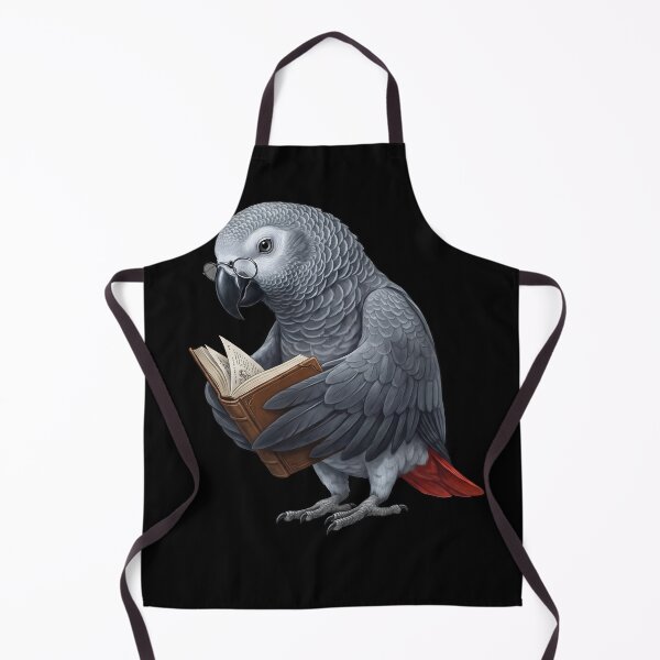 Item preview, Funny African Grey Parrots Reading Book Bird Lover designed and sold by TerryConnells.