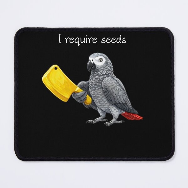 Item preview, Funny African Grey Parrot Require Seeds Bird Lover designed and sold by TerryConnells.