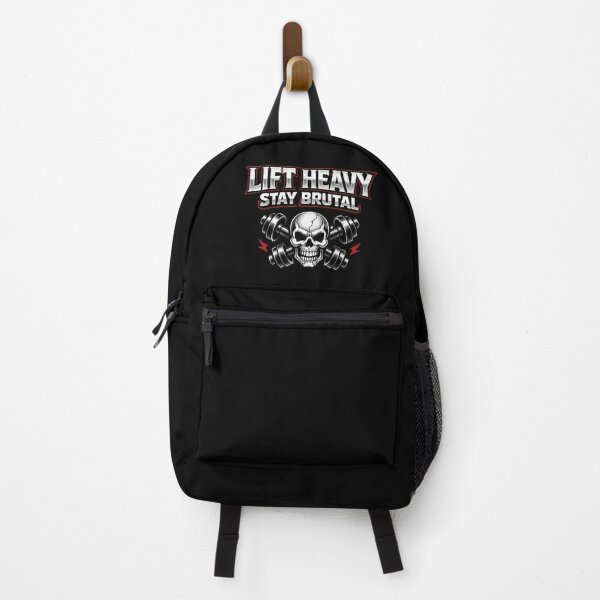 Item preview, Metal Gym Motivation – Lift Heavy Stay Brutal designed and sold by Ophira Bloom.