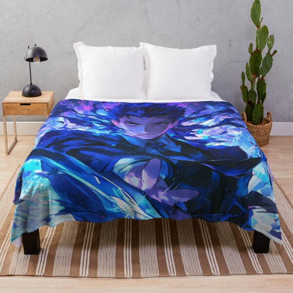 Item preview, Kirei Kotomine Fate Stay Night Neon Blue Mystic Energy Portrait designed and sold by Spraykart.