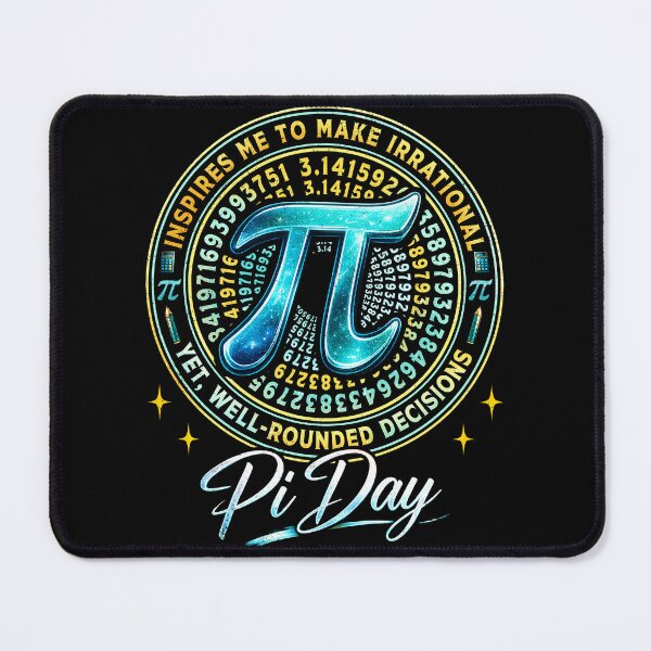 Item preview, Inspires Me to Make Irrational Well Rounded Decisions Pi Day designed and sold by Patchina.