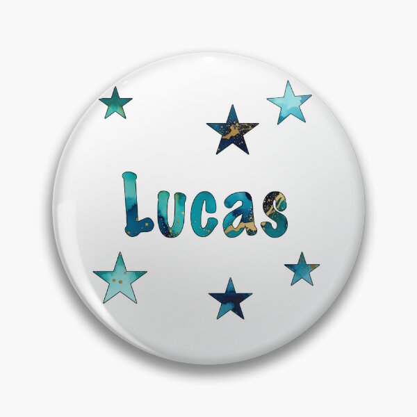 Item preview, Watercolor Name Lucas with Stars designed and sold by katifinell.