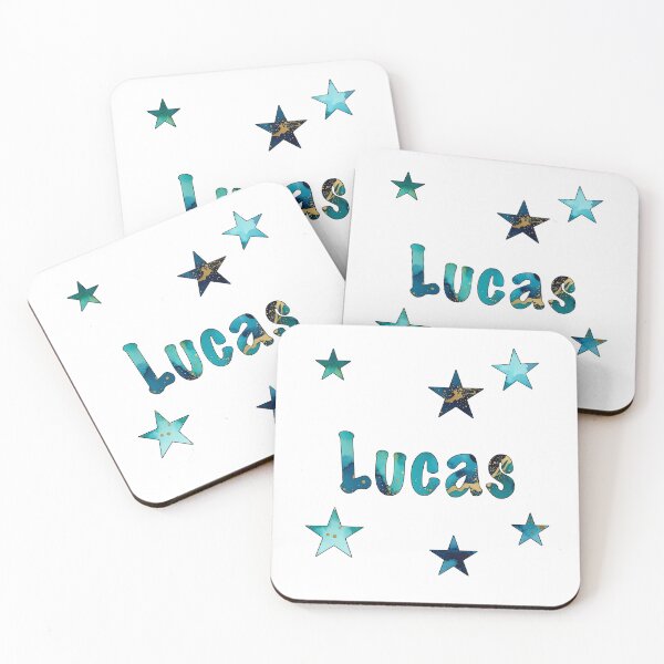 Item preview, Watercolor Name Lucas with Stars designed and sold by katifinell.