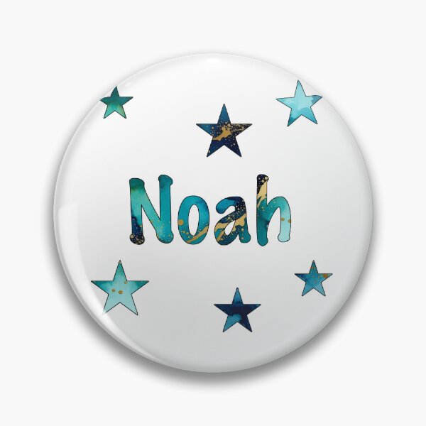 Item preview, Watercolor Name Noah with Stars designed and sold by katifinell.