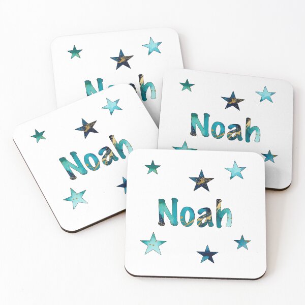 Item preview, Watercolor Name Noah with Stars designed and sold by katifinell.