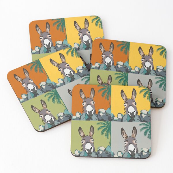 Item preview, Large Pop Art Donkey Canvas Colorful Animal Wall Art Modern Farmhouse Kitchen Decor designed and sold by ArtStudiobyTD.