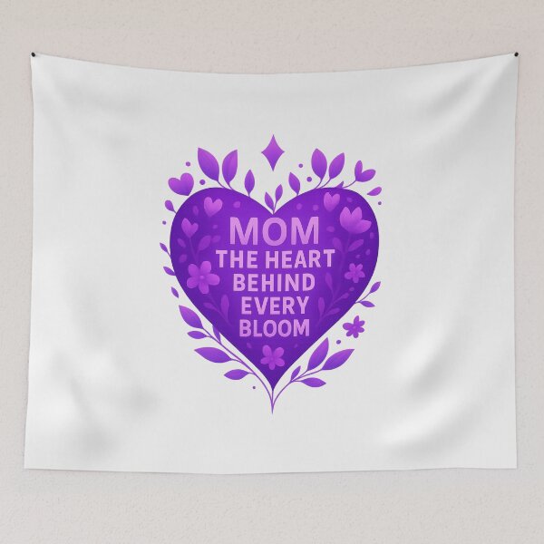 Item preview, Mom The Heart Behind Every Bloom designed and sold by Josie37.