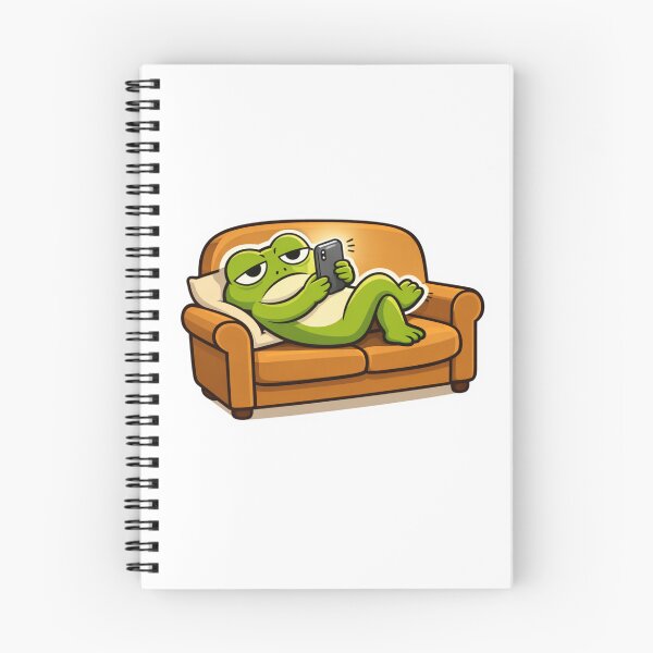 Item preview, Relatable Frog Sticker – Minimal Frog Lazy Weekend Aesthetic Cute Animal Laptop Sticker designed and sold by DownloSpace.