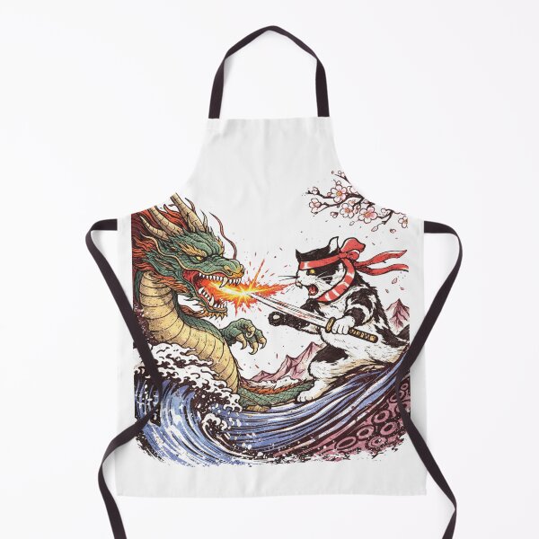 Item preview, Dragon vs. Samurai Cat designed and sold by sevenvisuals.