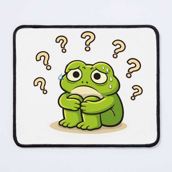 Item preview, Relatable Frog Sticker – Minimal Frog Overthinking Aesthetic Cute Animal Laptop Sticker designed and sold by DownloSpace.