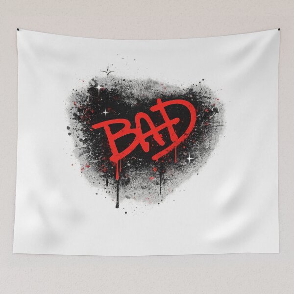 Item preview, MJ Bad Graffiti Heart Design designed and sold by Selinasimea.