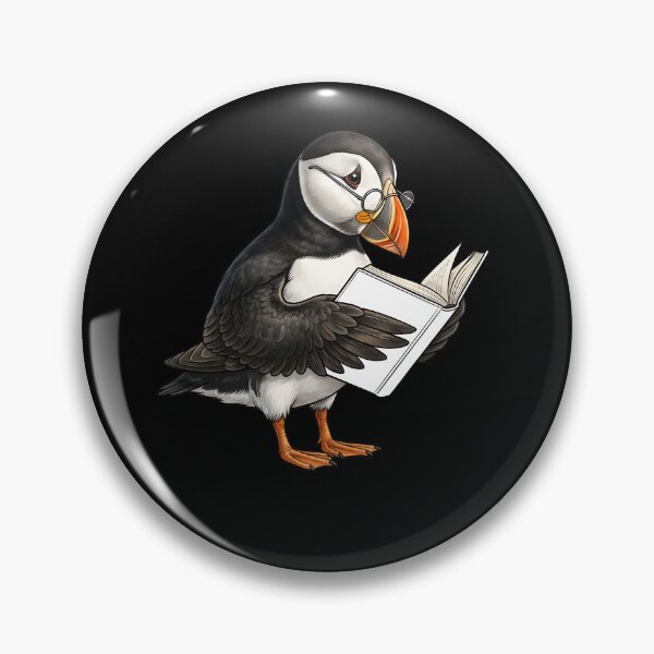 Item preview, Funny Atlantic Puffin Reading Book Bird Lover Birding designed and sold by TerryConnells.