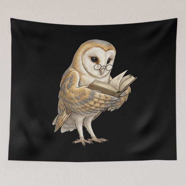 Item preview, Funny Barn Owl Reading Book Bird Lover Birding designed and sold by TerryConnells.