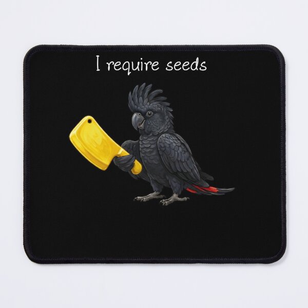 Item preview, Funny Black Cockatoo Parrot Require Seeds Bird Lover designed and sold by TerryConnells.