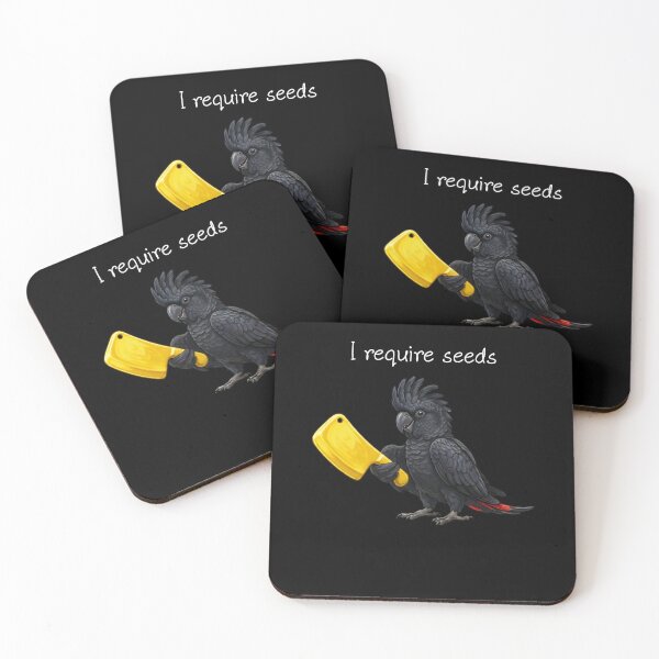 Item preview, Funny Black Cockatoo Parrot Require Seeds Bird Lover designed and sold by TerryConnells.
