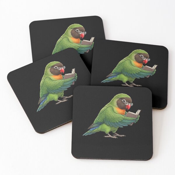 Item preview, Funny Black Cheeked Lovebird Parrots Reading Book Bird Lover designed and sold by TerryConnells.