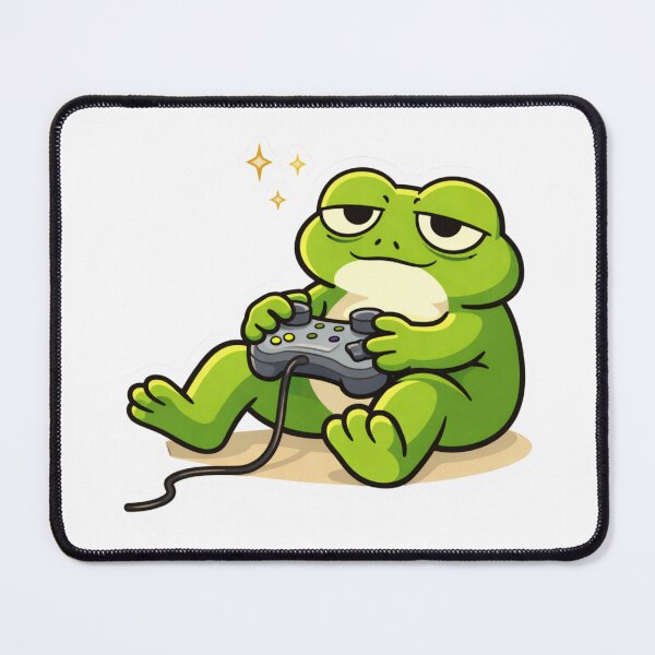 Item preview, Relatable Frog Sticker – Minimal Frog Gaming Aesthetic Cute Animal Laptop Sticker designed and sold by DownloSpace.