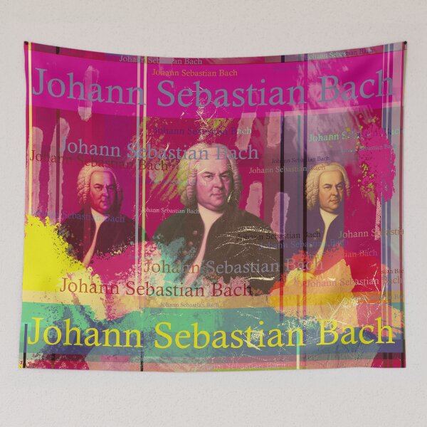 Item preview, Johann Sebastian Bach: An aesthetic portrait collage for Baroque music lovers designed and sold by Mauswohn.