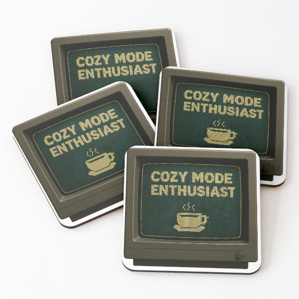 Item preview, Cozy Mode Enthusiast — Retro CRT Pixel Art designed and sold by sorryNOTsorry.brand.