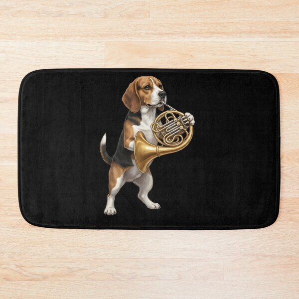 Item preview, Beagle Playing French Horn Player Dog Lover designed and sold by DoodleTortle.