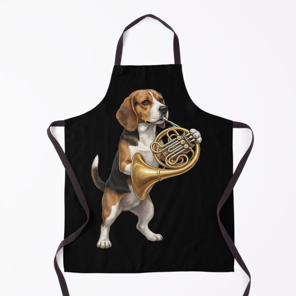 Item preview, Beagle Playing French Horn Player Dog Lover designed and sold by DoodleTortle.