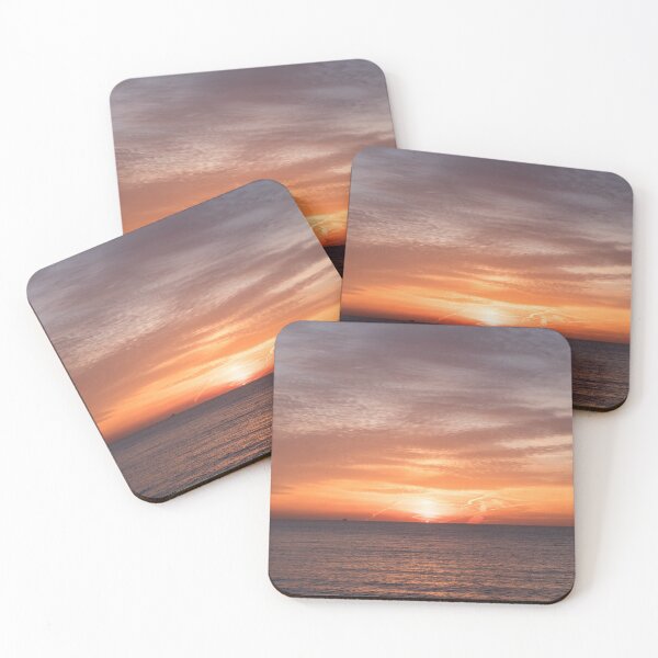 Item preview, Oceanside Skyscape with a Sliver of the Sun designed and sold by Georgia Mizuleva.