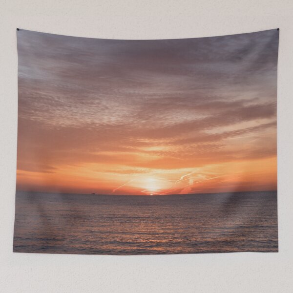 Item preview, Oceanside Skyscape with a Sliver of the Sun designed and sold by Georgia Mizuleva.
