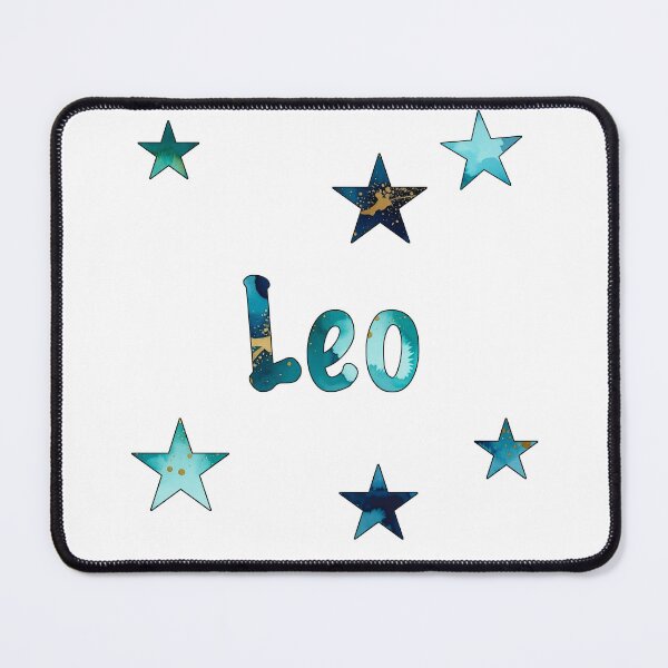 Item preview, Watercolor Name Leo with Stars designed and sold by katifinell.