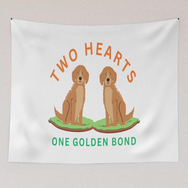 Item preview, Two hearts. One golden bond designed and sold by Retriever Dog Tribe.