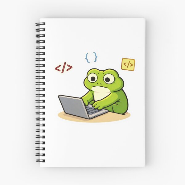 Item preview, Relatable Frog Sticker – Minimal Frog Coding Aesthetic Cute Animal Laptop Sticker designed and sold by DownloSpace.