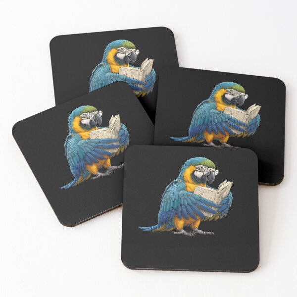 Item preview, Funny Blue and Gold Macaw Parrots Reading Book Bird Lover designed and sold by TerryConnells.