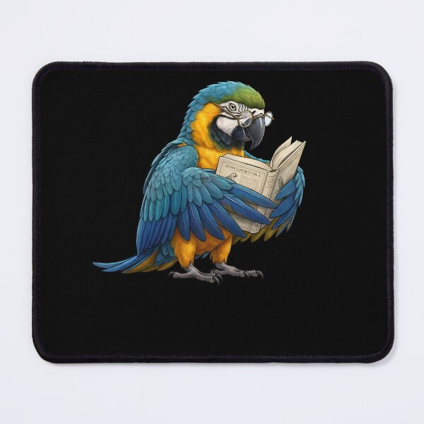 Item preview, Funny Blue and Gold Macaw Parrots Reading Book Bird Lover designed and sold by TerryConnells.