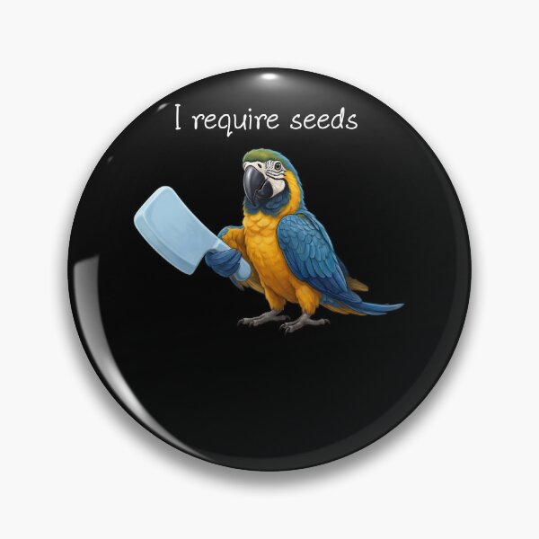 Item preview, Funny Blue and Gold Macaw Parrot Require Seeds Bird Lover designed and sold by TerryConnells.