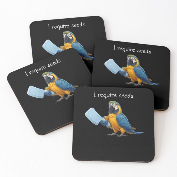 Item preview, Funny Blue and Gold Macaw Parrot Require Seeds Bird Lover designed and sold by TerryConnells.