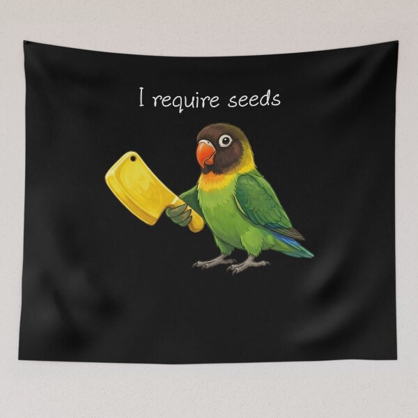 Item preview, Funny Black-cheeked Lovebird Parrot Require Seeds Bird Lover designed and sold by TerryConnells.