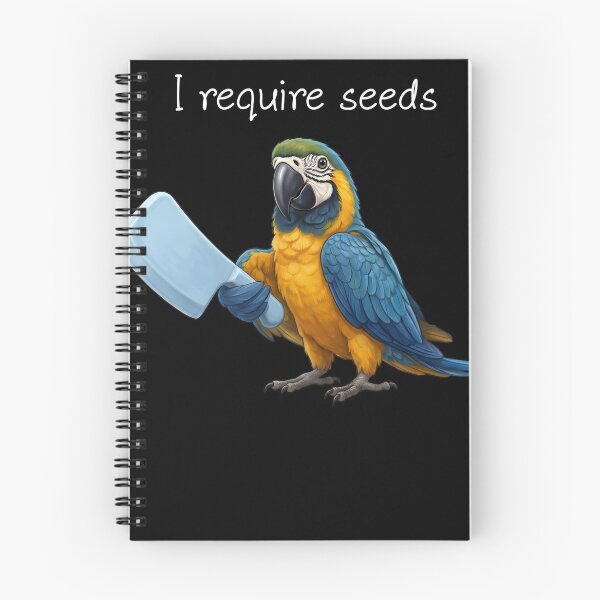 Item preview, Funny Blue and Gold Macaw Parrot Require Seeds Bird Lover designed and sold by TerryConnells.